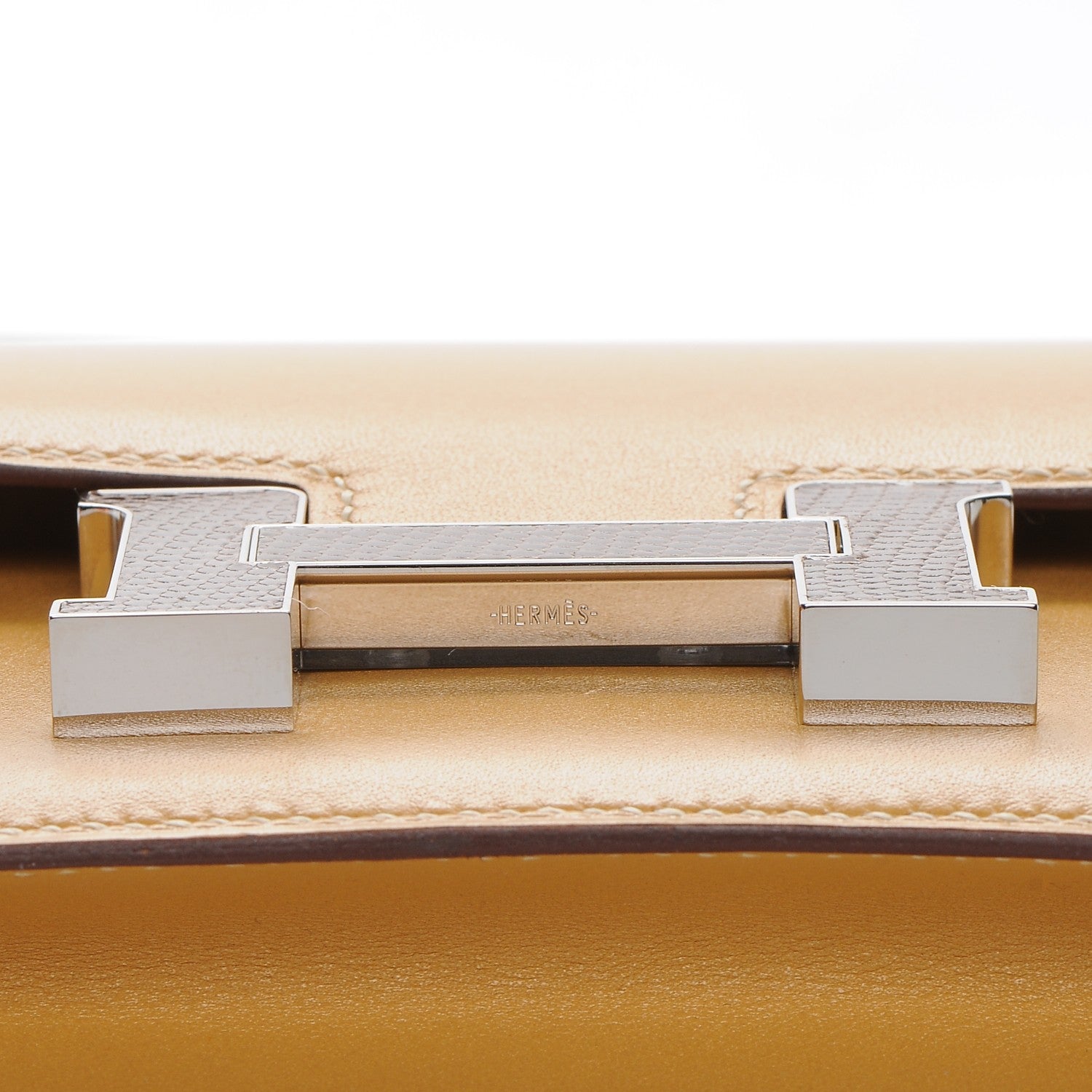 Hermes Tadelakt Lizard Constance 18 Paille Ficelle 12 of 21