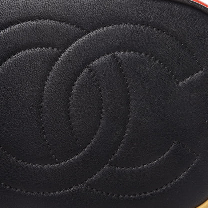 Chanel Lambskin Quilted Cuba Drawstring Tote Red White Blue 9 of 9