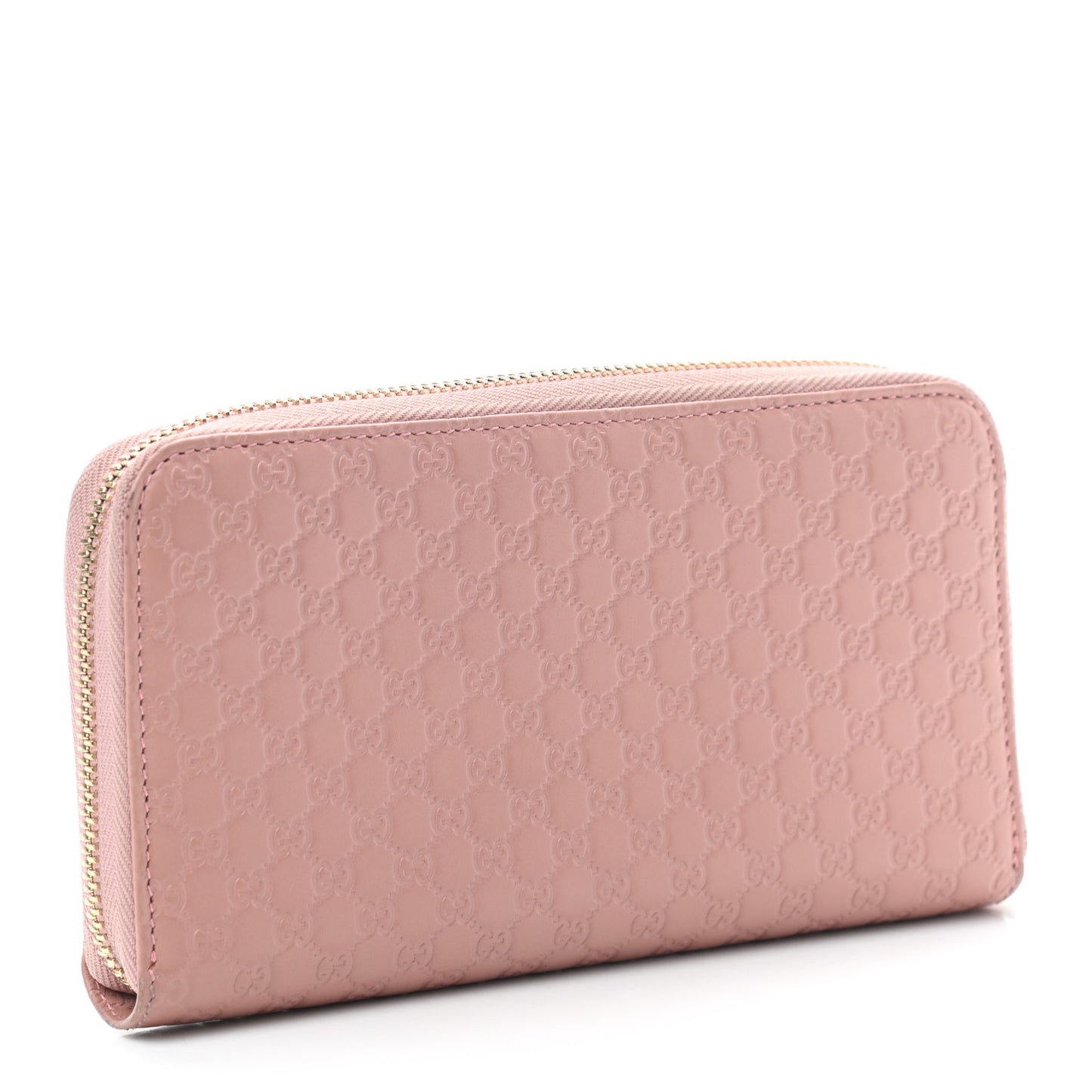 Microguccissima Zip Around Wallet Soft Pink