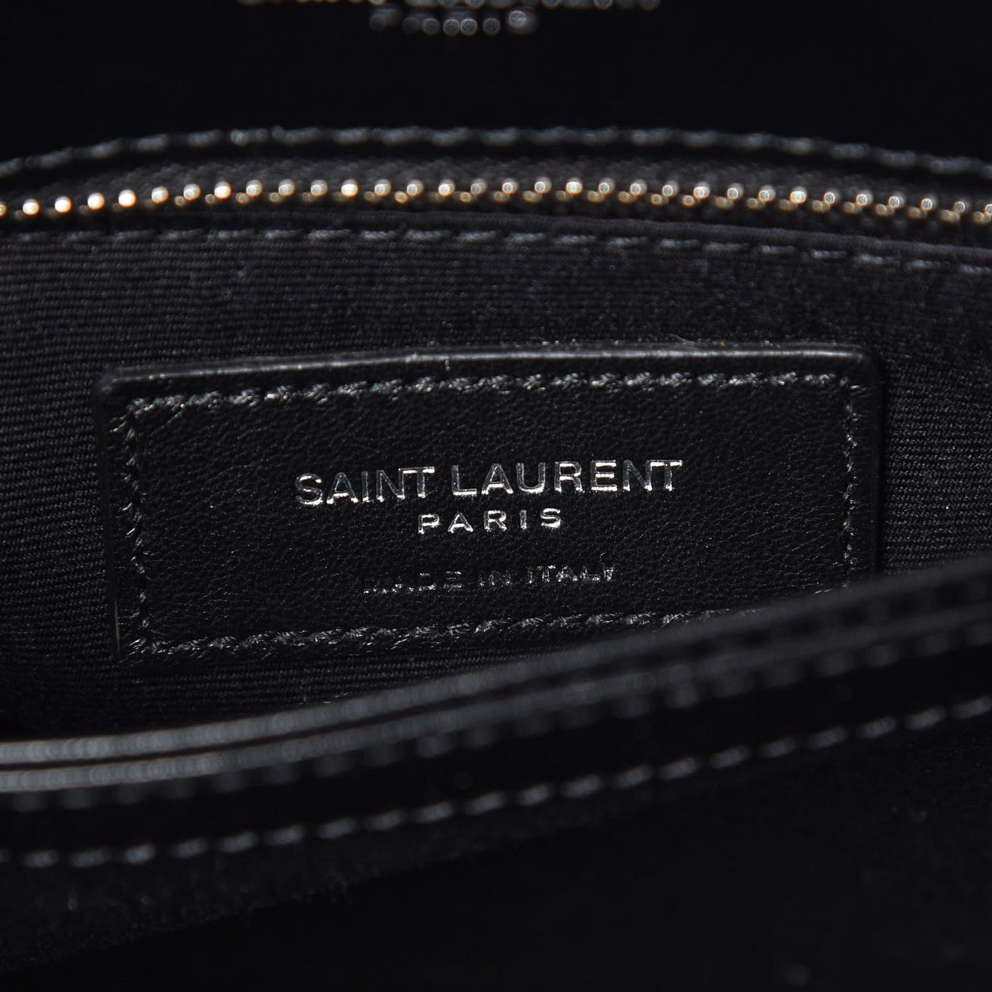 Calfskin Y Quilted Monogram Toy Loulou Crossbody Bag Black