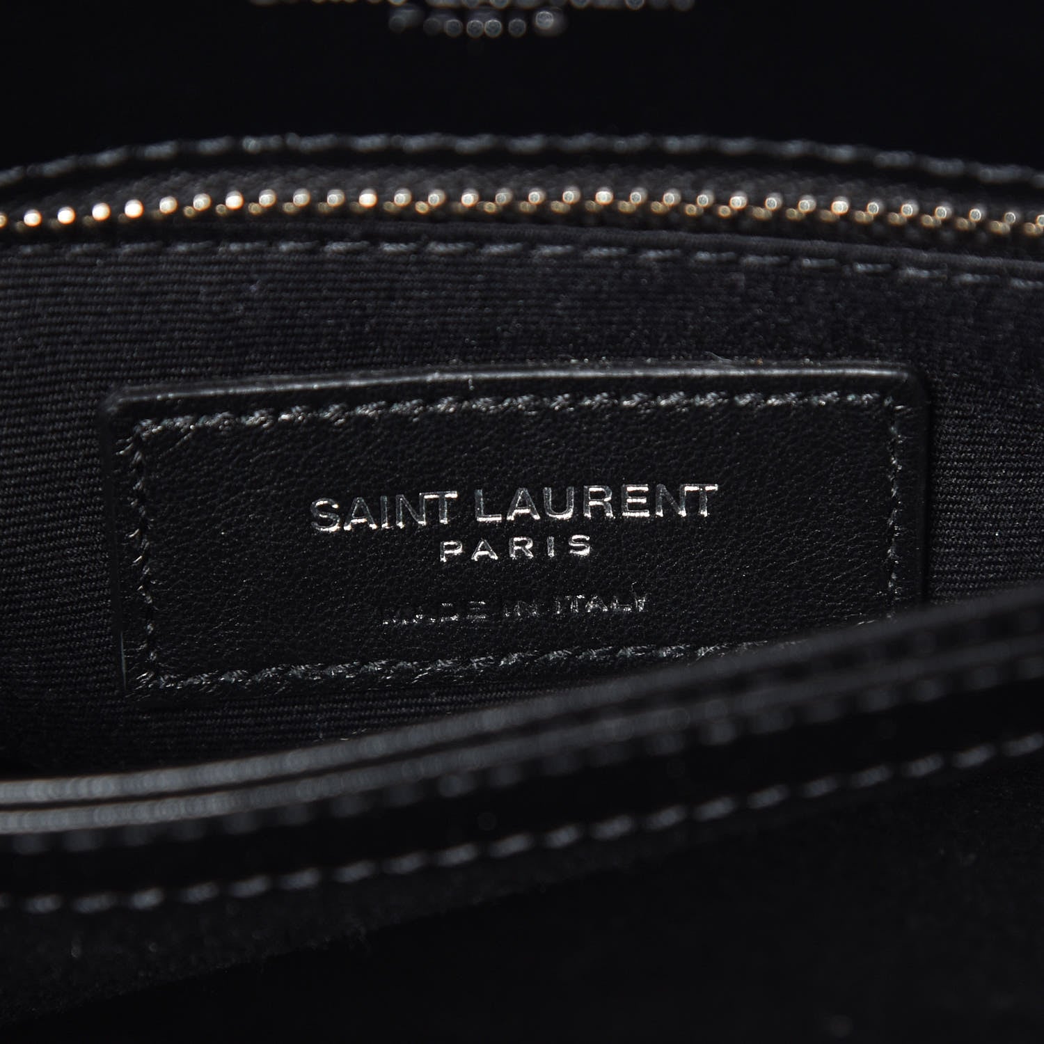 Saint Laurent Calfskin Y Quilted Monogram Toy Loulou Crossbody Bag Black 8 of 9