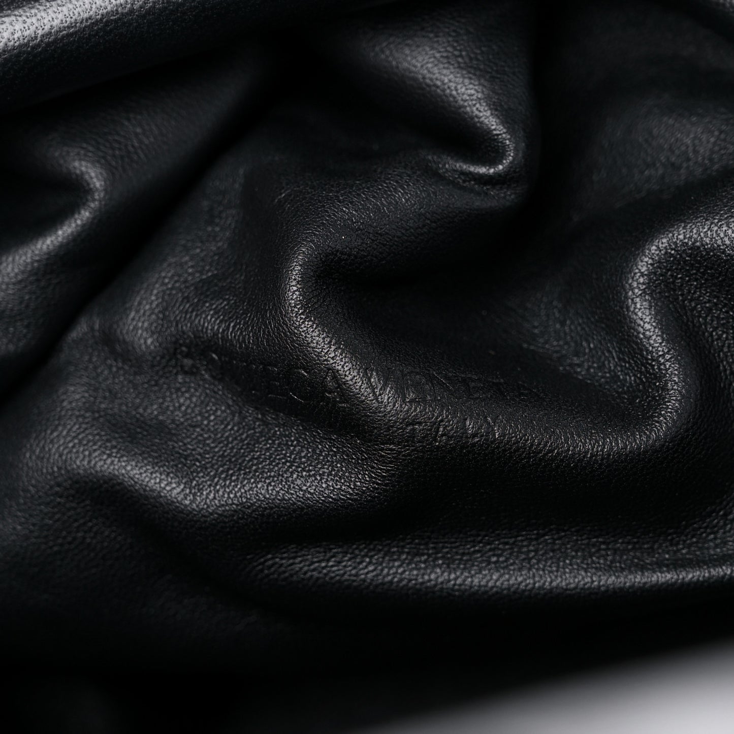 Nappa Maxi Intreccio The Pouch Oversized Clutch Black
