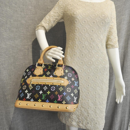 Louis Vuitton Monogram Multicolor Alma Black 3 of 8