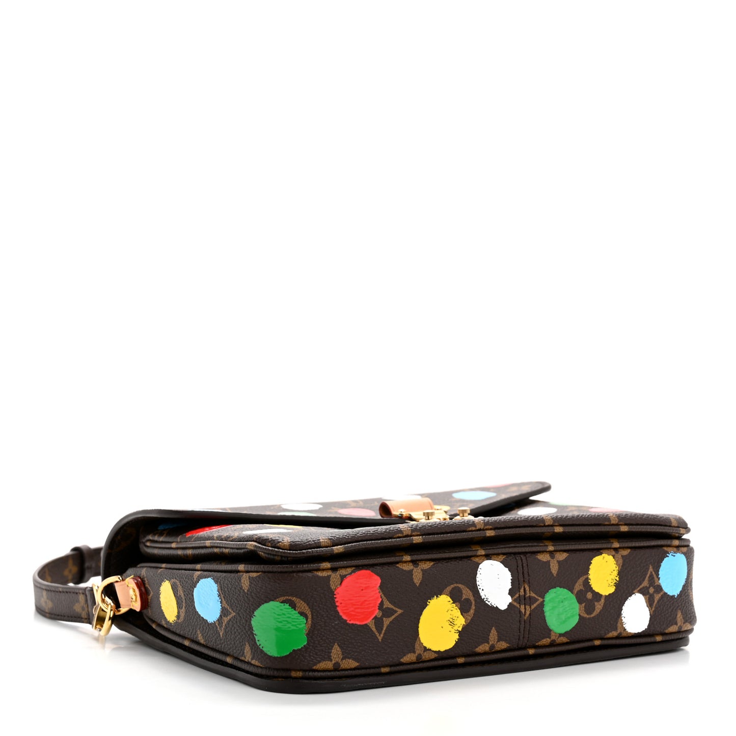 LV x YK Monogram Painted Dots Pochette Metis