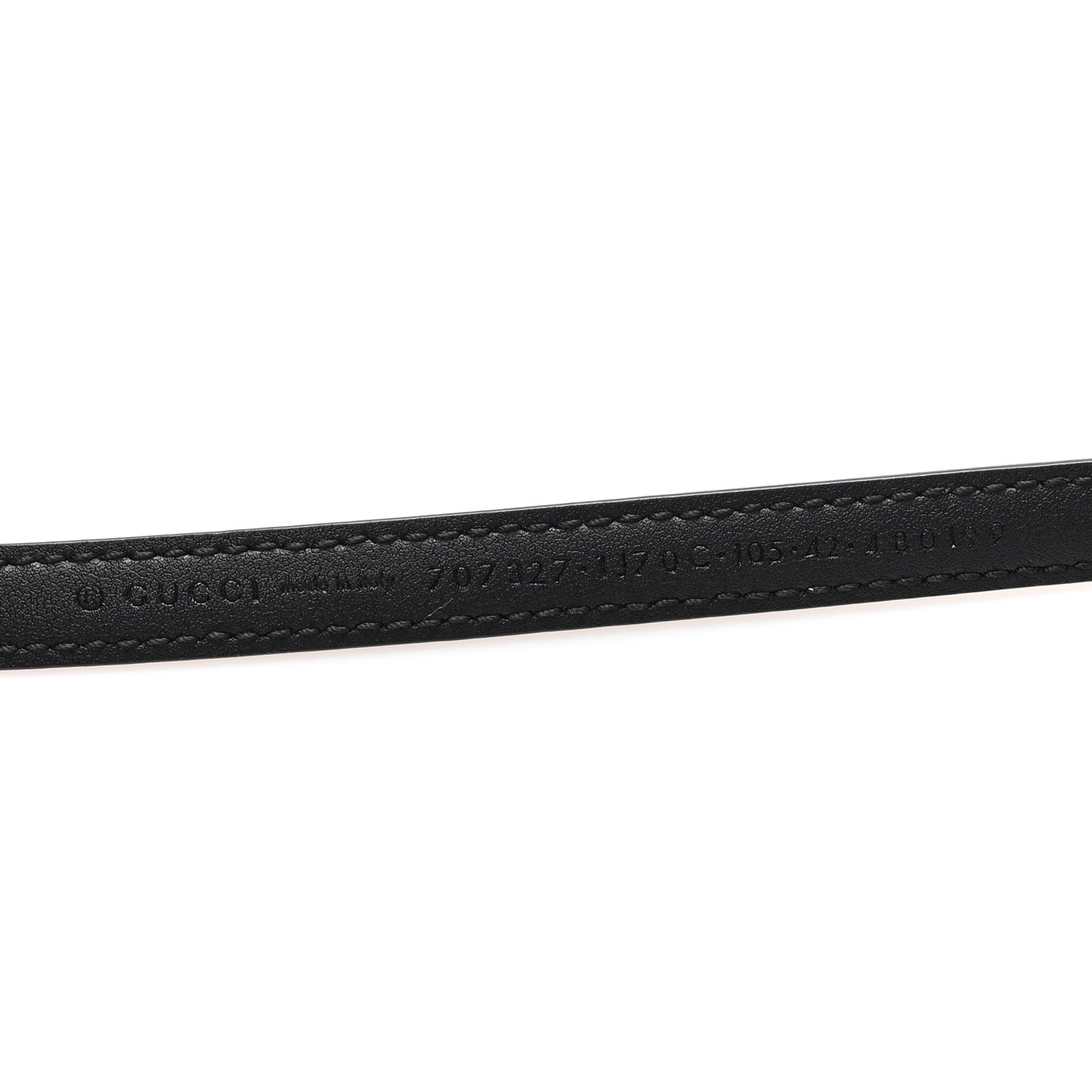 Patent Double G Thin Belt 105 42 Black