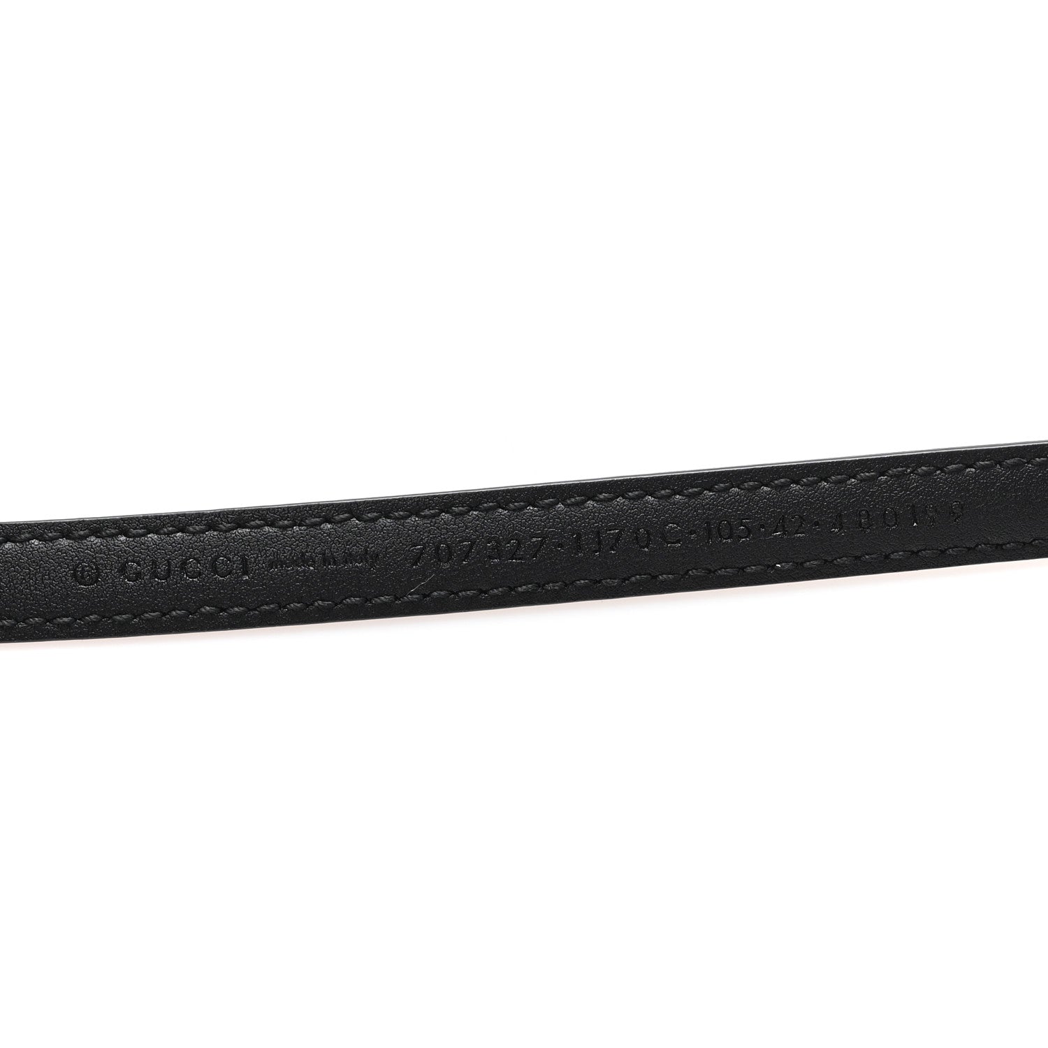 Gucci Patent Double G Thin Belt 105 42 Black 3 of 5