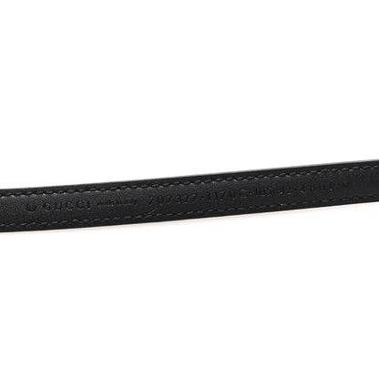 Gucci Patent Double G Thin Belt 105 42 Black 3 of 5