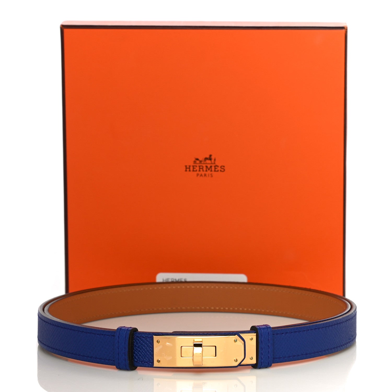 Hermes Epsom Kelly Belt Bleu Electrique 10 of 10