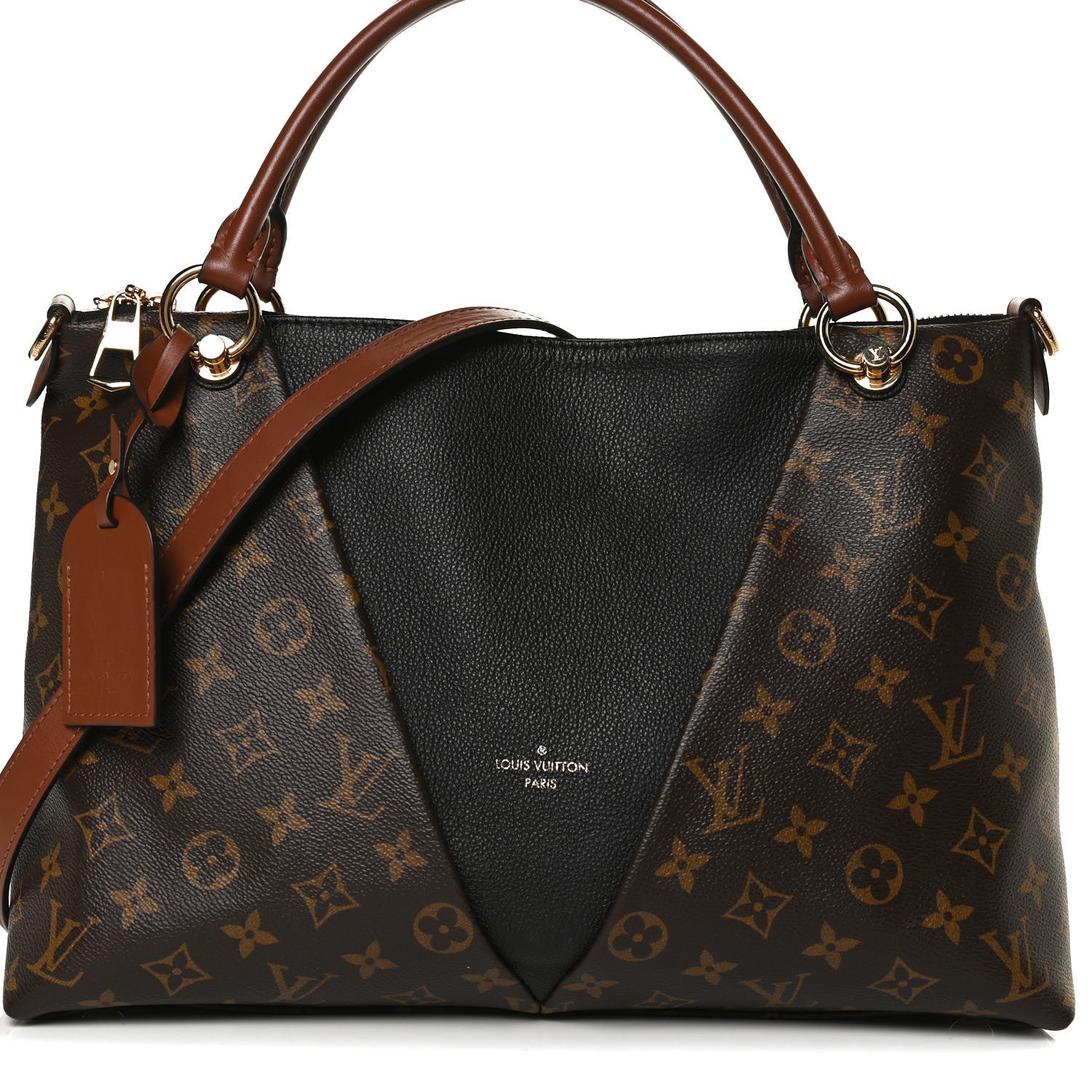Louis Vuitton Monogram V Tote MM Black 10 of 15