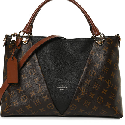 Louis Vuitton Monogram V Tote MM Black 10 of 15