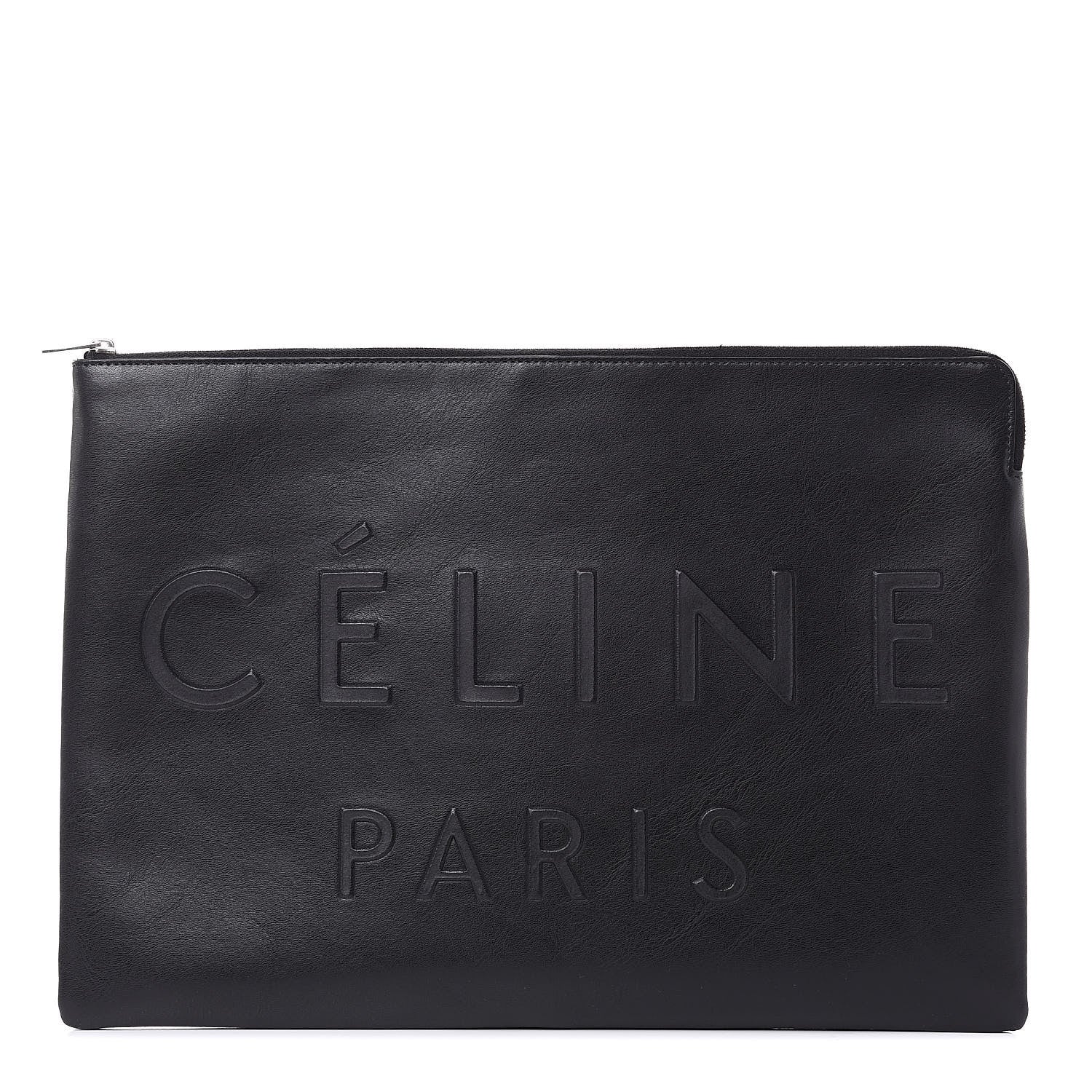 Celine Calfskin Large Made In Clutch Pouch Black 1 of 8