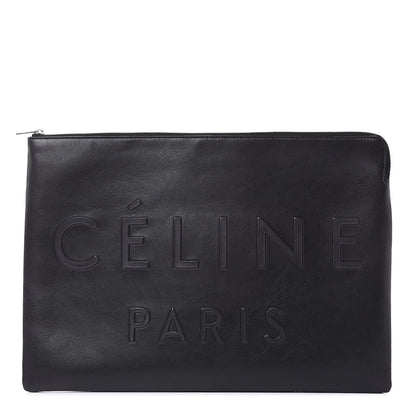 Celine Calfskin Large Made In Clutch Pouch Black 1 of 8
