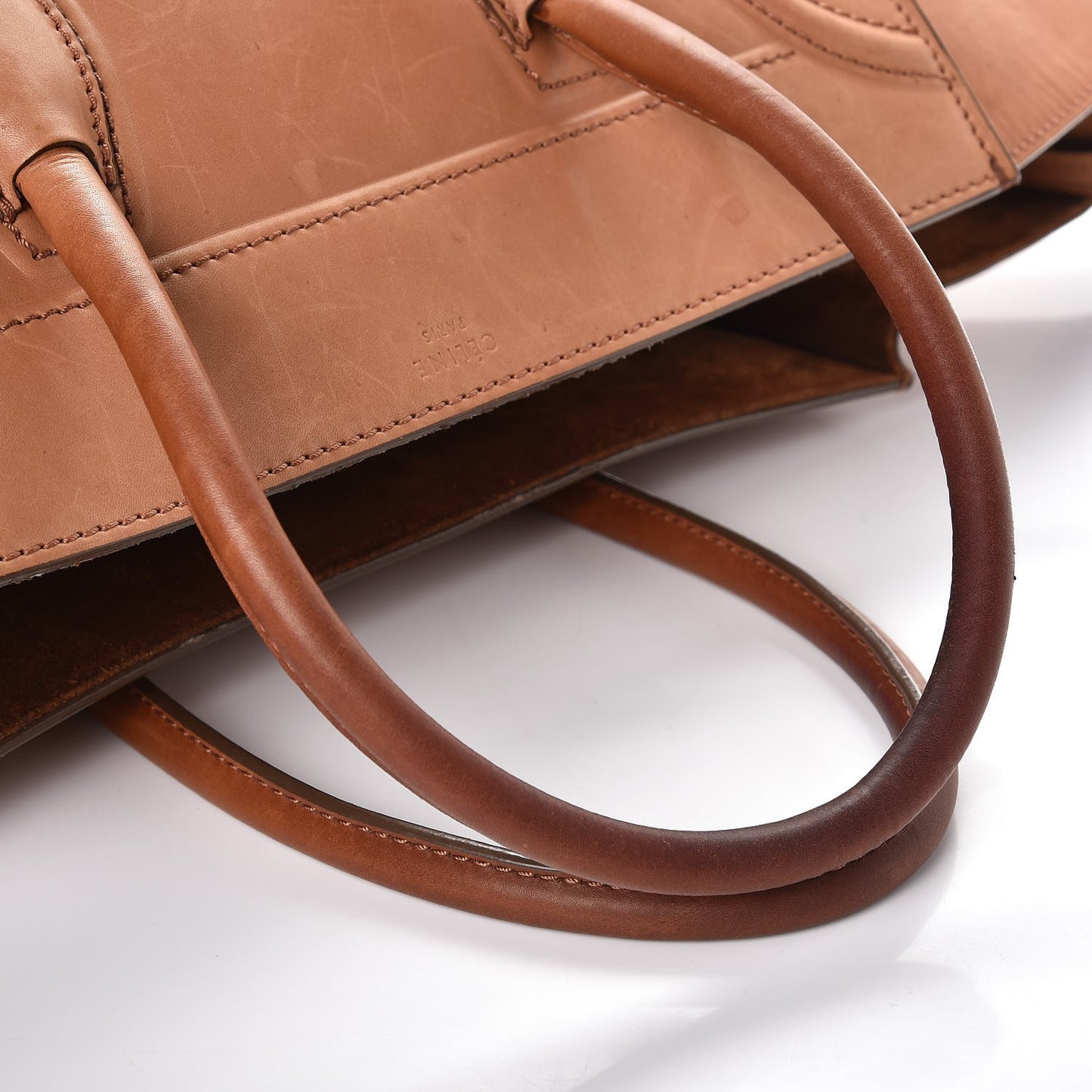 Natural Calfskin Medium Phantom Luggage Tan