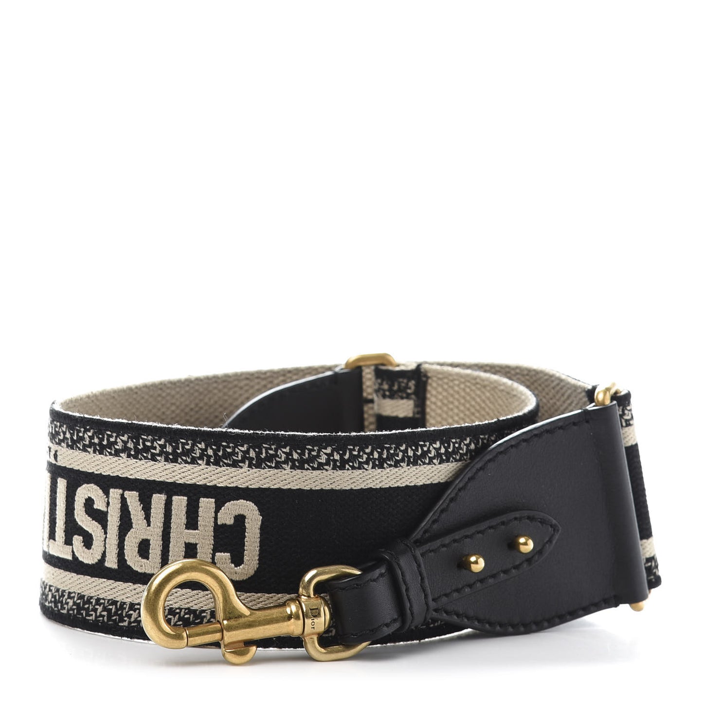 Canvas Embroidered Shoulder Strap Blue