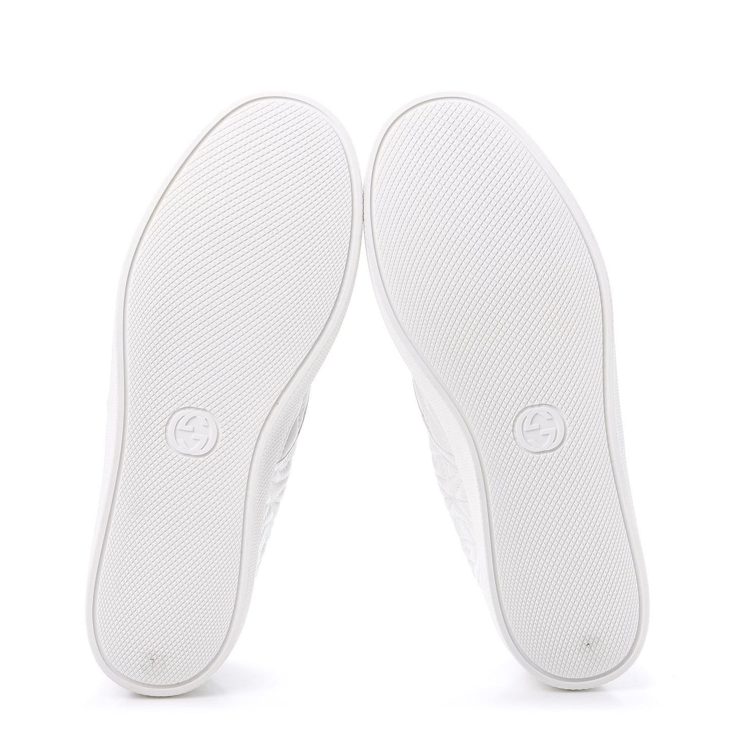 Nappa Web G Rhombus Quilted Mens Slip On Sneakers 7 Great White