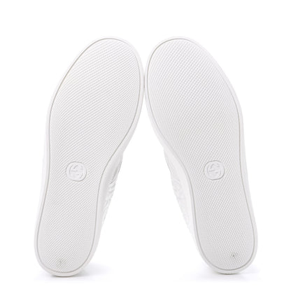 Gucci Nappa Web G Rhombus Quilted Mens Slip On Sneakers 7 Great White 6 of 10