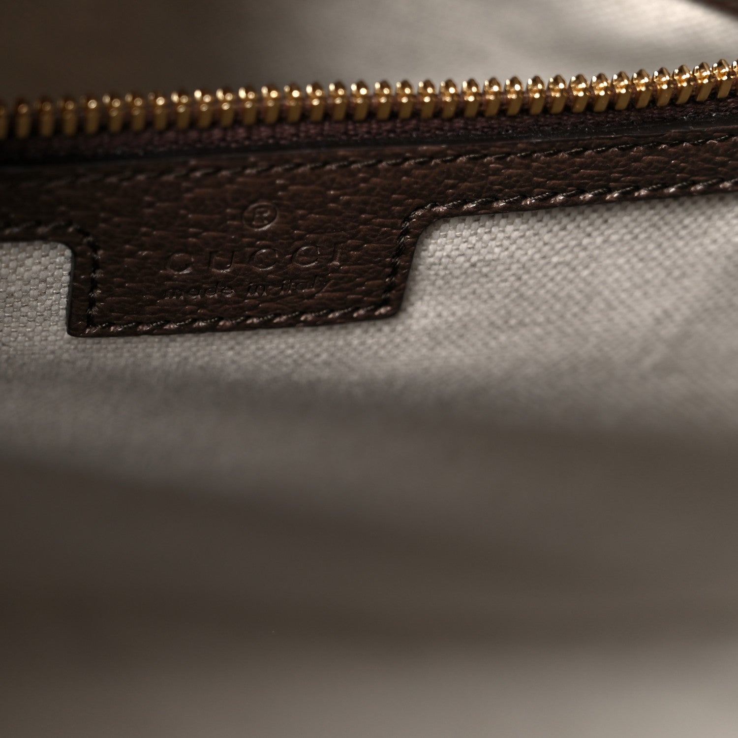 Gucci Monogram Jumbo GG Textured Dollar Calfskin Web Tote Bag Camel Ebony New Acero 6 of 11