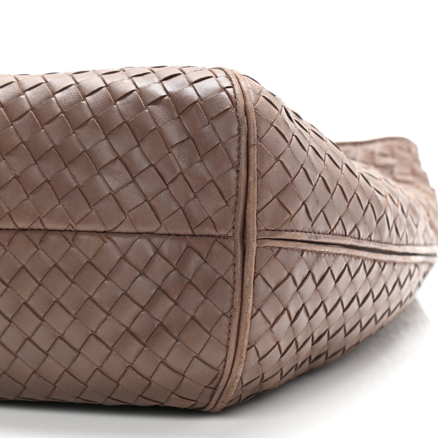 Nappa Intrecciato Ball Hobo Brown