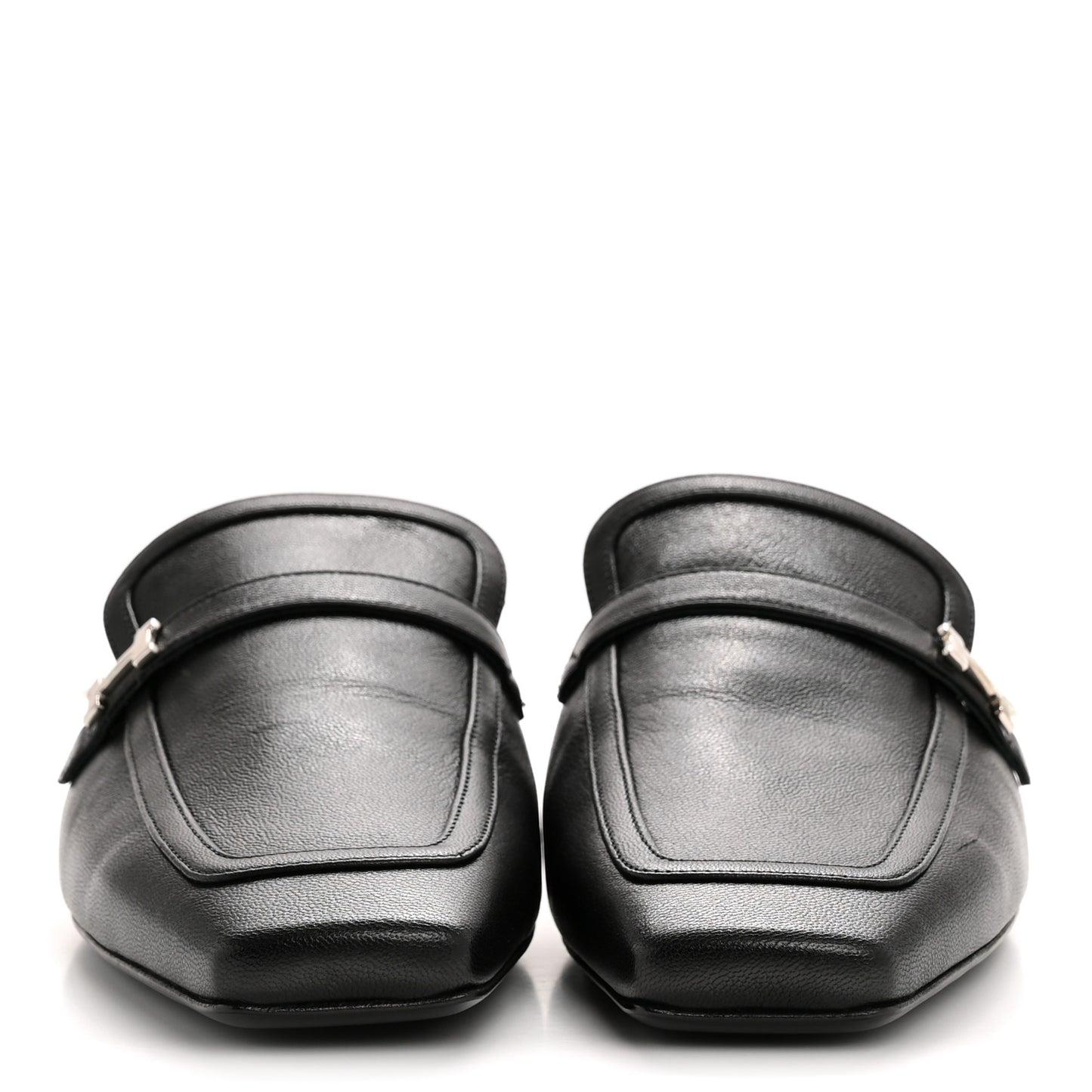 Goatskin Groupie Mules 40 Black