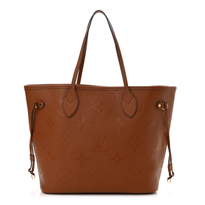 Louis Vuitton Empreinte Monogram Giant Neverfull MM Cognac 1 of 10