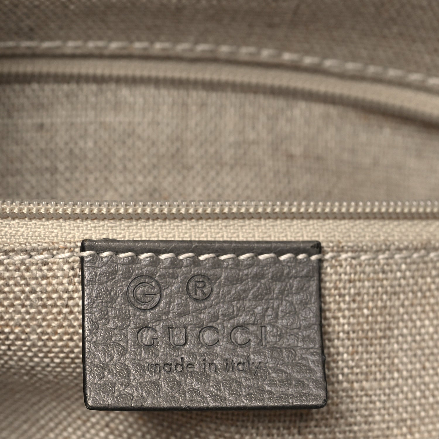 Gucci Dollar Calfskin Interlocking G Top Handle Shoulder Bag Loess 6 of 10