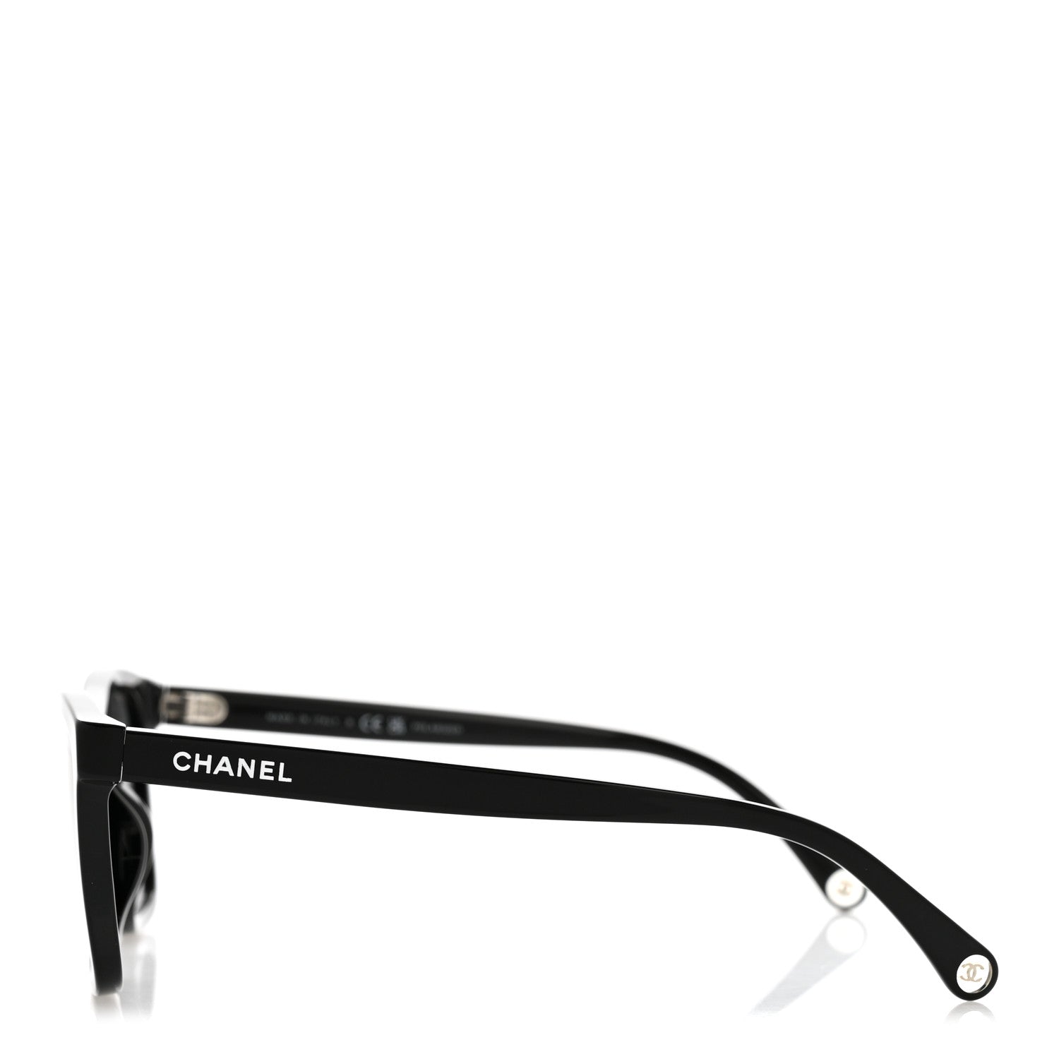 Chanel Acetate CC Rectangle Sunglasses 5551-U Black 3 of 9