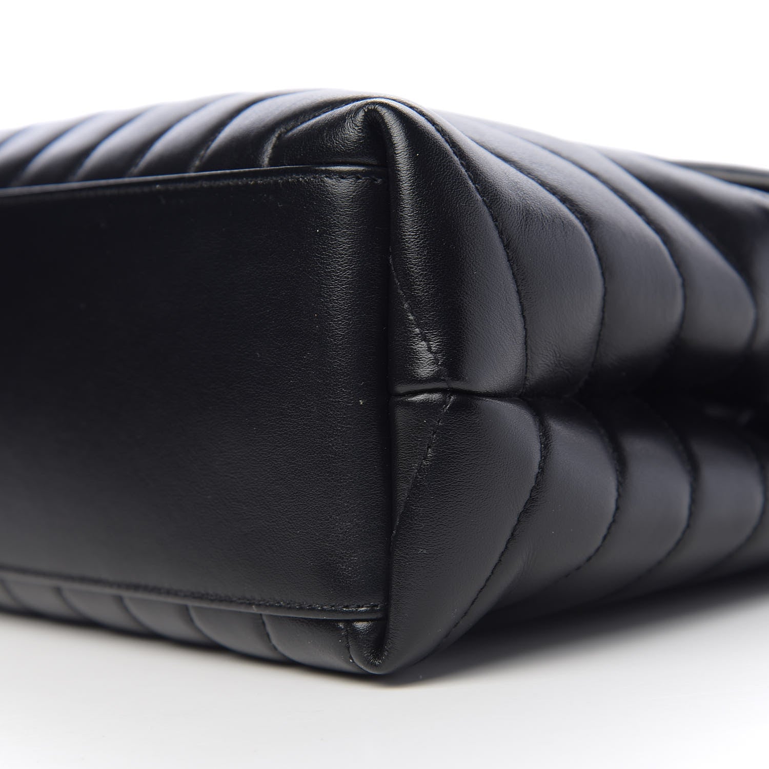 Saint Laurent Calfskin Y Quilted Monogram Medium Loulou Chain Satchel Black 8 of 9