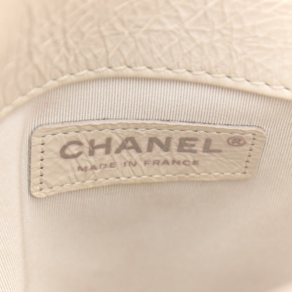Chanel Aged Calfskin Stitched Shoulder Bag White 6 of 11