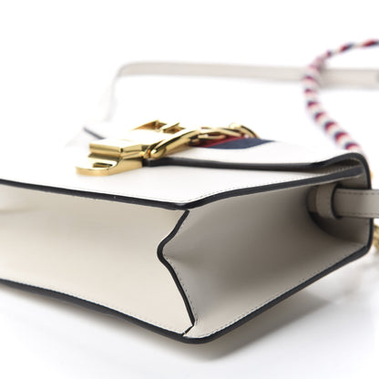 Gucci Calfskin Mini Sylvie Top Handle Bag White 7 of 10