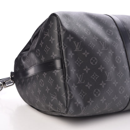 Louis Vuitton Monogram Eclipse Keepall Bandouliere 55 10 of 14