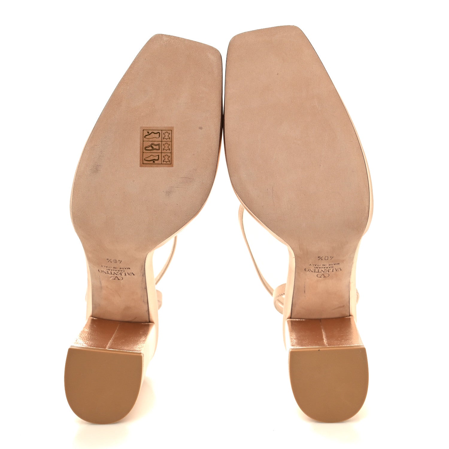 Valentino Garavani Metallic Nappa Crystal One Stud Ankle Strap 90mm Block Heel Pumps 40.5 Copper 5 of 8