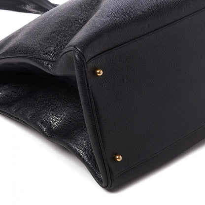 Chanel Caviar XL Weekender Bag Black 6 of 10