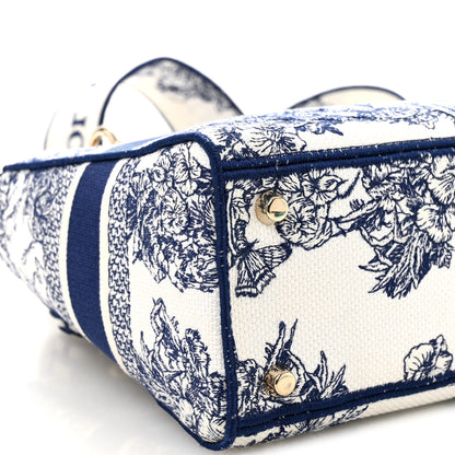 Christian Dior Canvas Reverse Embroidered Rêve d'Infini Medium Lady D-Lite Blue Multicolor 9 of 10