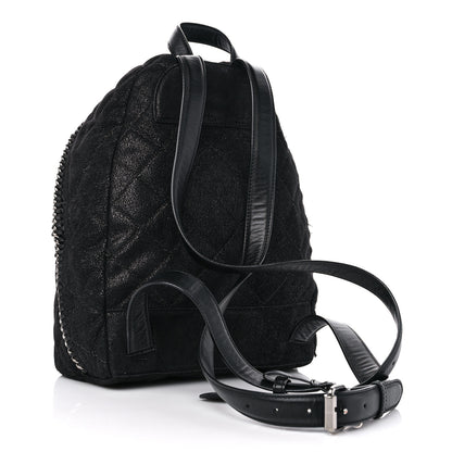 Stella McCartney Shaggy Deer Quilted Small Falabella Backpack Black 3 of 21