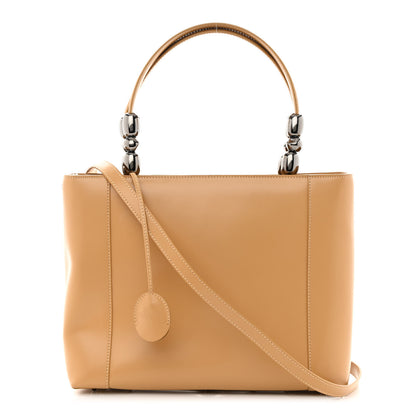 Christian Dior Calfskin Maris Pearl Beaded Top Handle Bag Beige 1 of 14