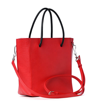 Balenciaga Calfskin Logo XXS Shopping Tote Red 2 of 4