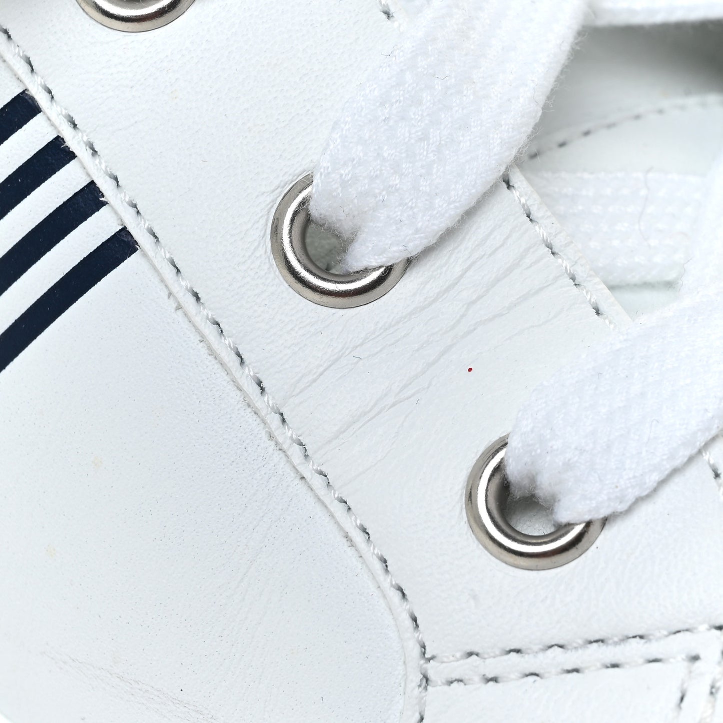 Calfskin Mens Advantage Sneakers 43.5 White Black