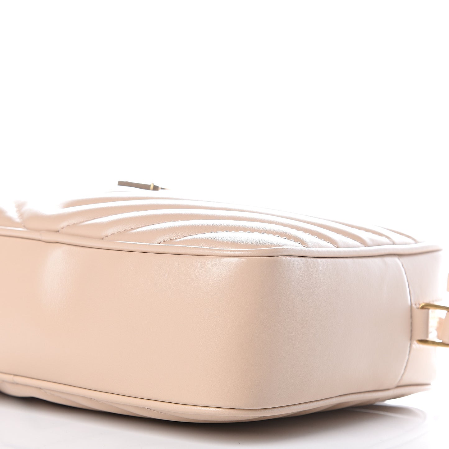 Calfskin Matelasse Monogram Lou Camera Bag Nude Powder