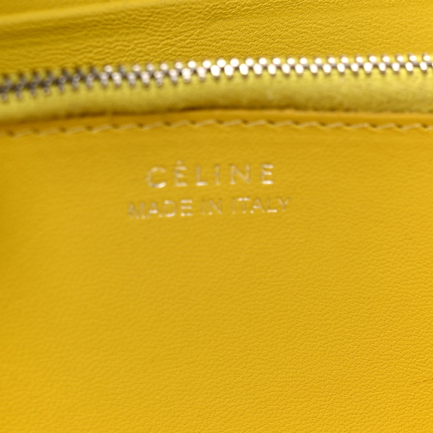 Calfskin Zip Around Multifunction Wallet Citron