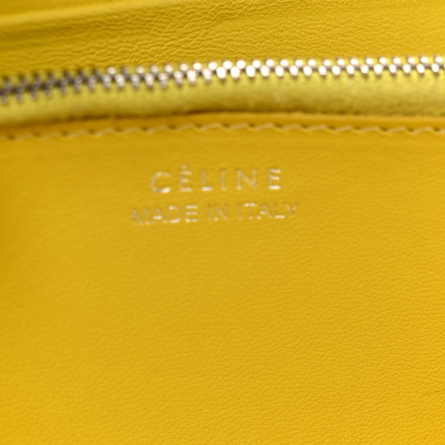 Celine Calfskin Zip Around Multifunction Wallet Citron 8 of 14