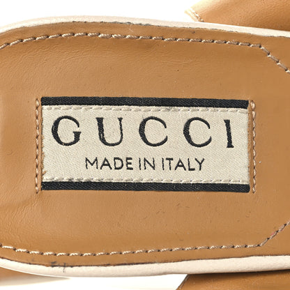 Gucci Quentin Granada Kid Horsebit 25/60mm Platform Sandals 39 Mystic White 9 of 10