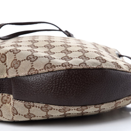 Gucci Monogram Drawstring Hobo Dark Brown 7 of 11