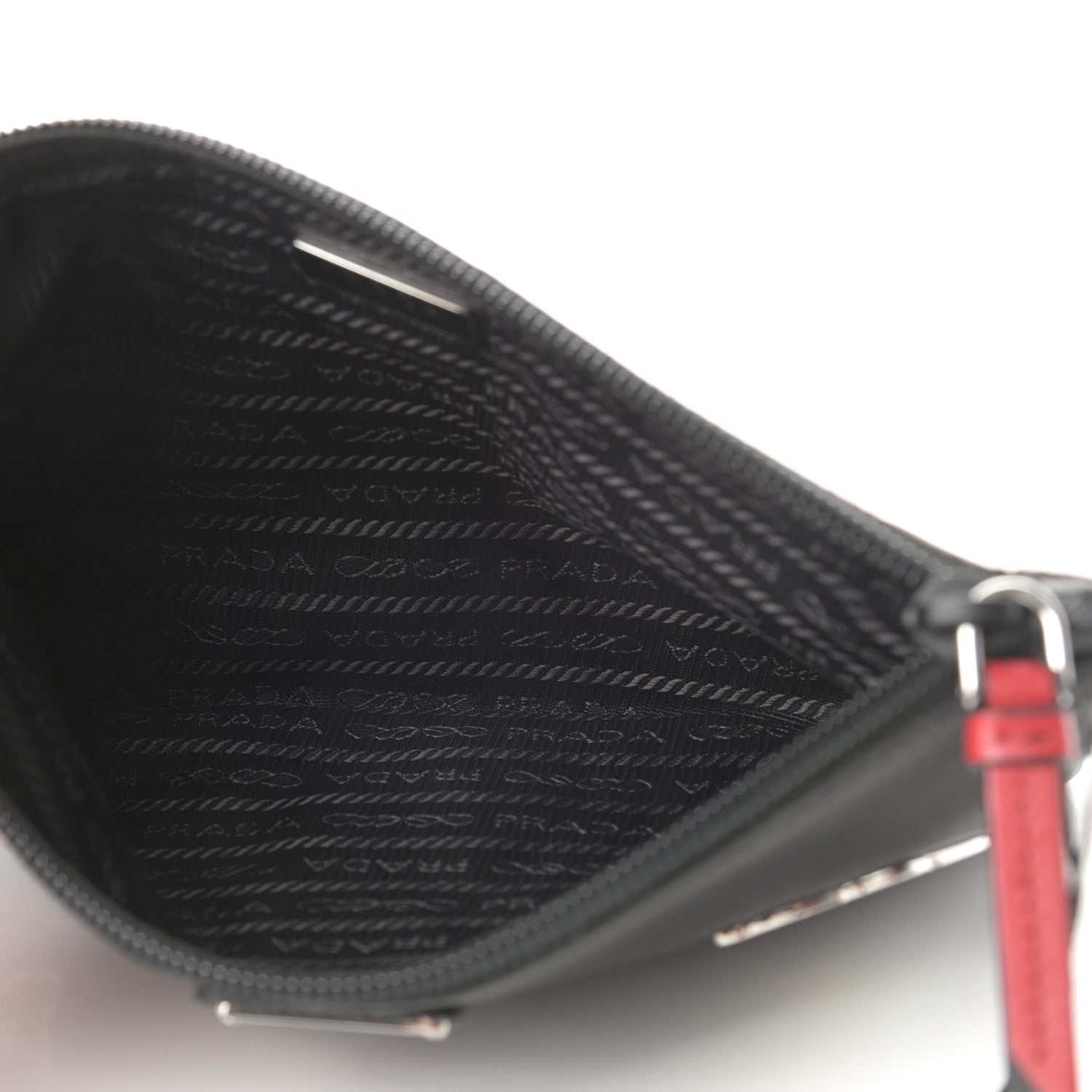 Prada Tessuto Nylon Smalto Pouch Black 5 of 8