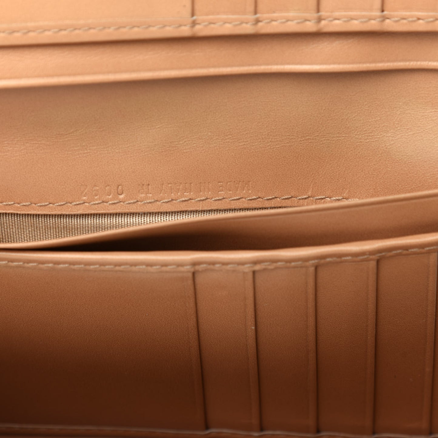 Monogram Saddle Wallet Beige