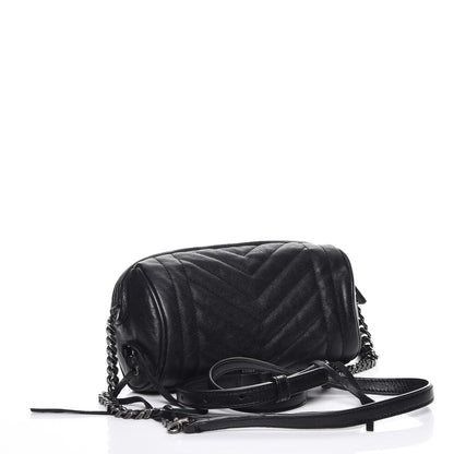 Saint Laurent Lambskin Matelasse Monogram East West Rider Bag Black 3 of 7