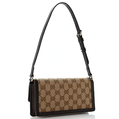 Gucci GG Monogram Mini Luce Shoulder Bag Beige Ebony 2 of 10