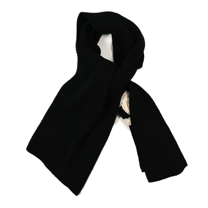 Chanel Cashmere CC Scarf Black White 1 of 3