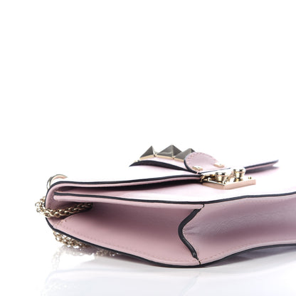 Valentino Garavani Vitello Small Glam Lock Rockstud Flap Water Rose 6 of 9