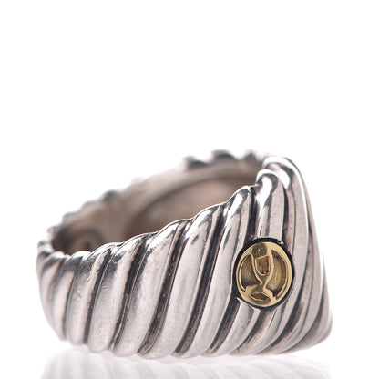 David Yurman Sterling Silver Sculpted Cable Ring 51.9 6 5 of 6