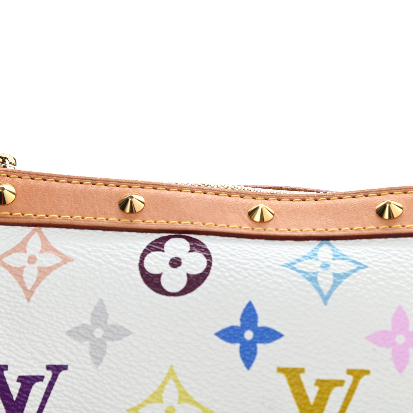 Monogram Multicolor Pochette Accessories White